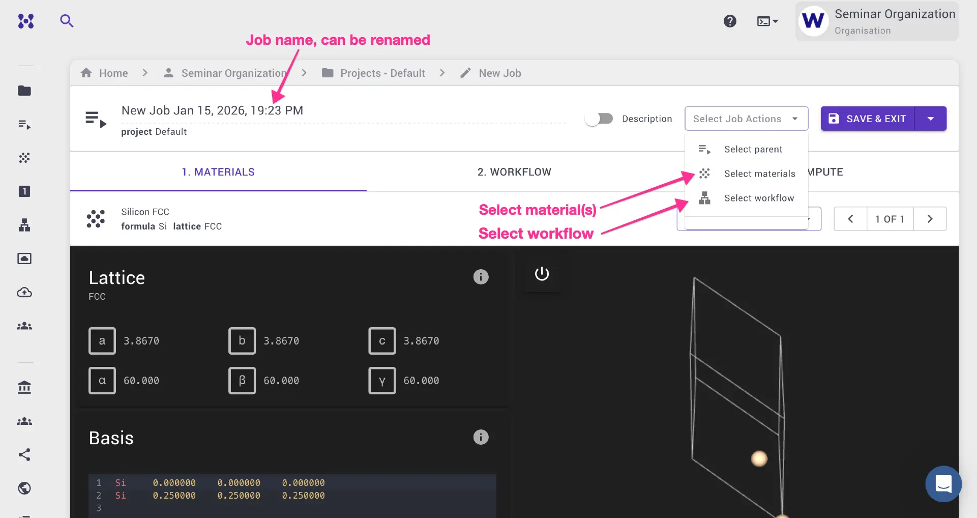 Materials viewer Materials viewer