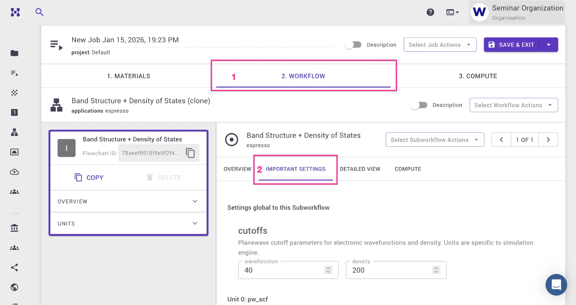 Important Settings in Workflow Tab of Job Designer Workflow Tab